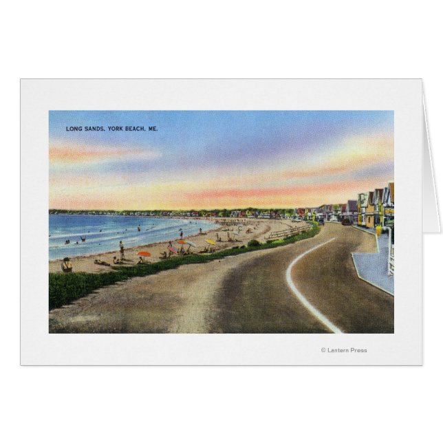 Blick auf den Long Sands am York Beach (Vorderseite (Horizontal))