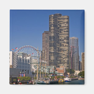 Blick auf den Marinepier von Chicago Magnet