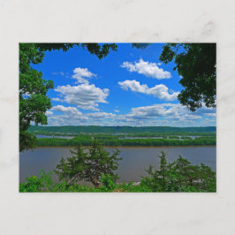 Blick auf den Mighty Mississippi Postkarte