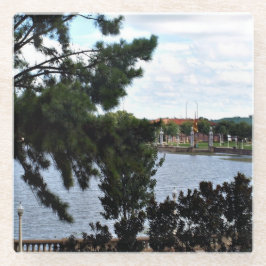 Blick auf den Mirror-See in Lakeland Glasuntersetzer