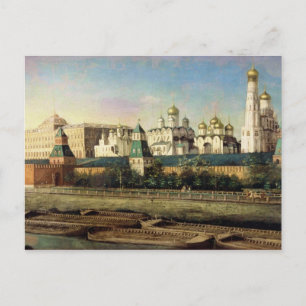 Blick auf den Moskauer Kreml aus dem Embankment Postkarte