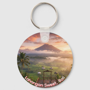 Blick auf den Mount Agung Lahangan Sweet Bali Schl Schlüsselanhänger