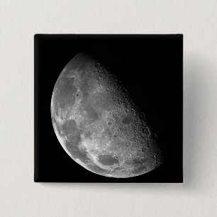 Blick auf den Nordpol des Mondes Button