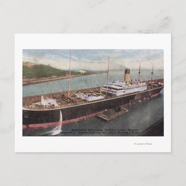 Blick auf den Orientalischen Liner Minnesota Postkarte (Vorderseite)