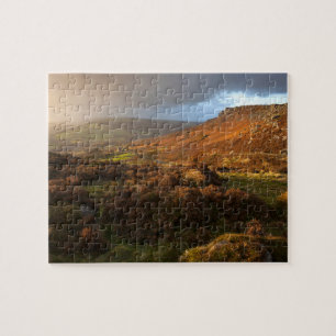 Blick auf den Peak District über die Curbar Edge Puzzle