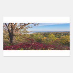 Blick auf den Pfeffersee aus dem Park frontenac St Rechteckiger Aufkleber