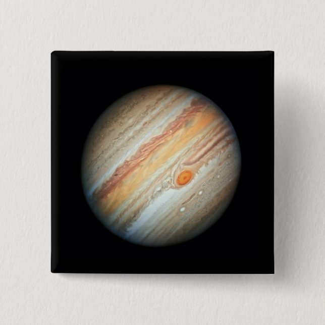 Blick auf den Planeten Jupiter (Hubble-Teleskop) Button (Vorderseite)