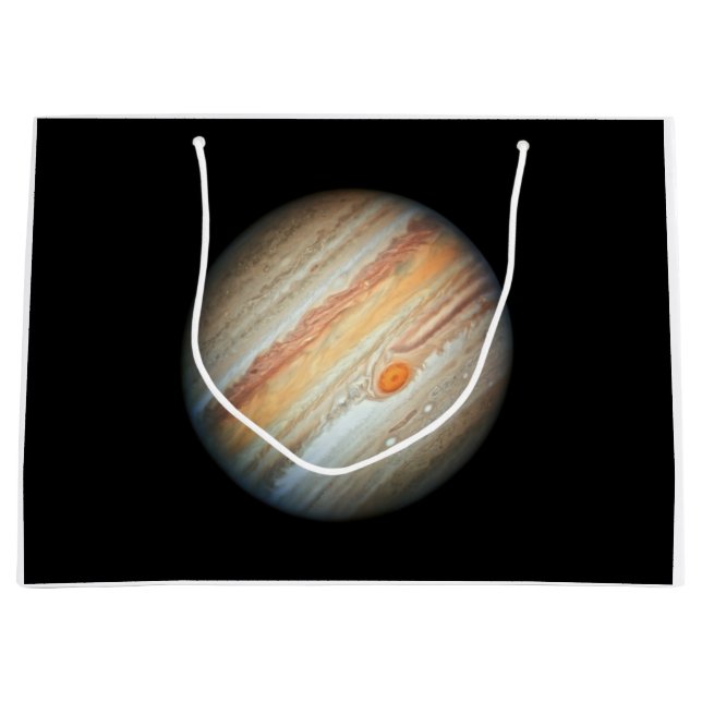 Blick auf den Planeten Jupiter (Hubble-Teleskop) Große Geschenktüte (Vorderseite)