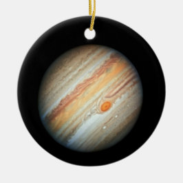 Blick auf den Planeten Jupiter (Hubble-Teleskop) Keramik Ornament