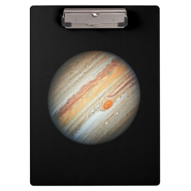 Blick auf den Planeten Jupiter (Hubble-Teleskop) Klemmbrett (Vorderseite)