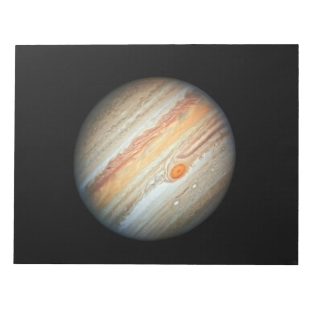 Blick auf den Planeten Jupiter (Hubble-Teleskop) Notizblock (Vorderseite)