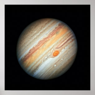 Blick auf den Planeten Jupiter (Hubble-Teleskop) Poster