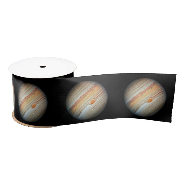 Blick auf den Planeten Jupiter (Hubble-Teleskop) Satinband (Spule)