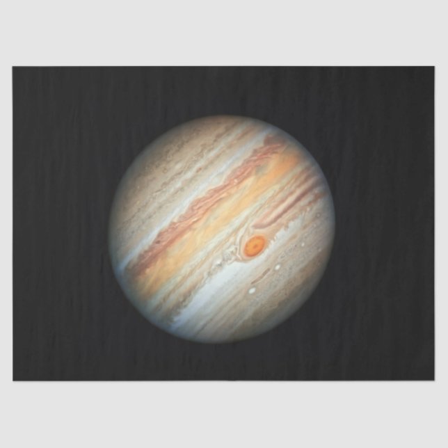 Blick auf den Planeten Jupiter (Hubble-Teleskop) Seidenpapier (Vorderseite)