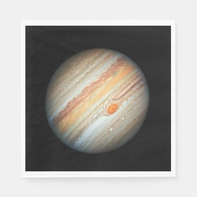 Blick auf den Planeten Jupiter (Hubble-Teleskop) Serviette (Vorderseite)