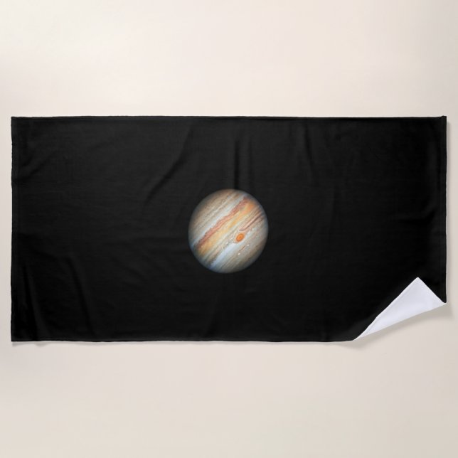 Blick auf den Planeten Jupiter (Hubble-Teleskop) Strandtuch (Vorderseite)
