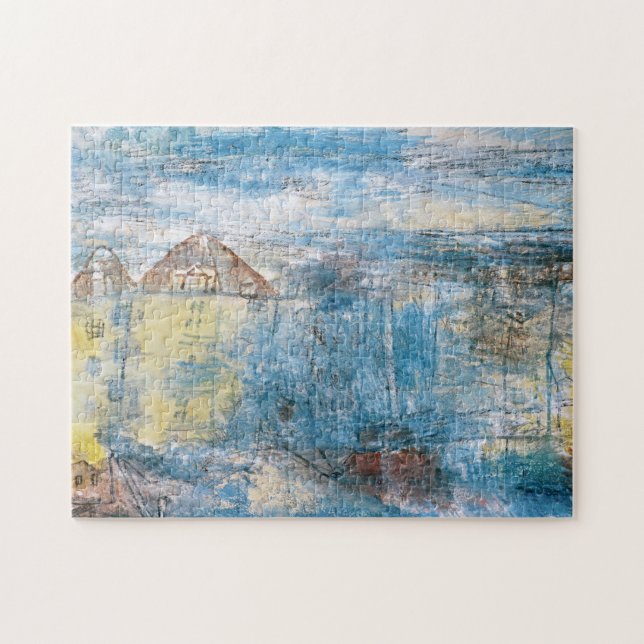 Blick auf den Platz, 1912 von Paul Klee Puzzle (Horizontal)