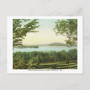 Blick auf den Rangeley Lake, Maine Vintage Postkarte
