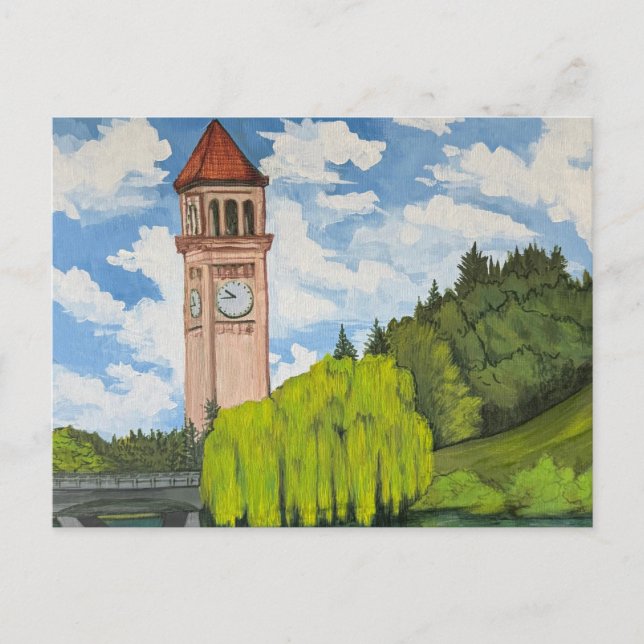 Blick auf den River Front Park  Postkarte (Vorderseite)