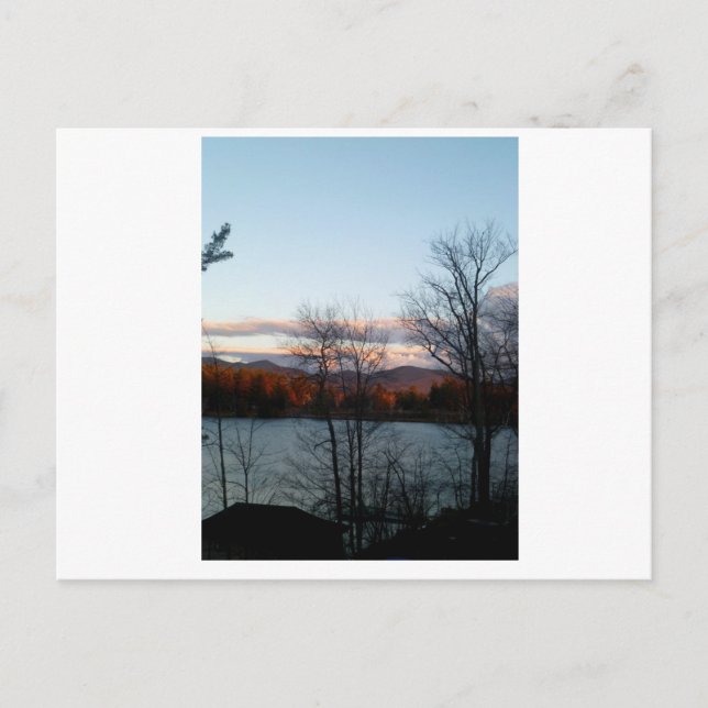 Blick auf den See Postkarte (Vorderseite)