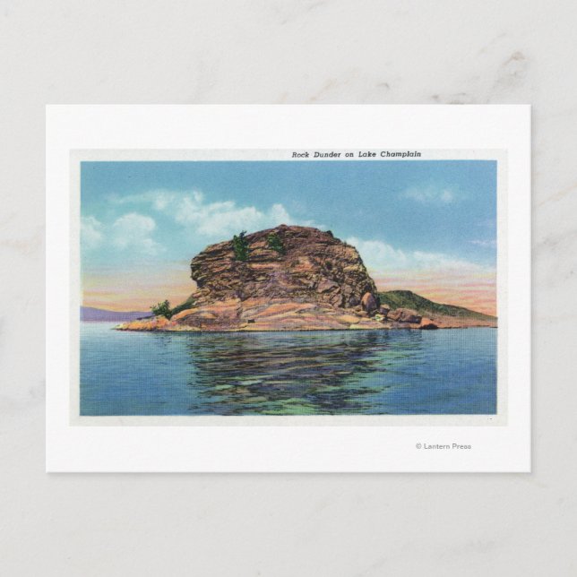 Blick auf den See Rock Dunder Postkarte (Vorderseite)
