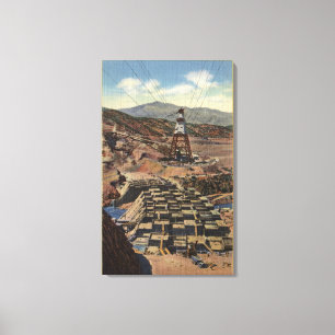 Blick auf den Shasta-Damm Leinwanddruck