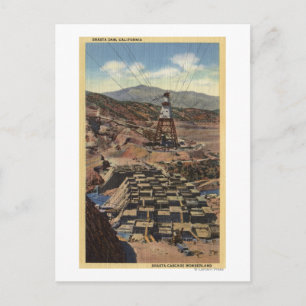 Blick auf den Shasta-Damm Postkarte