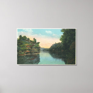 Blick auf den Staudamm von Ashokan Leinwanddruck