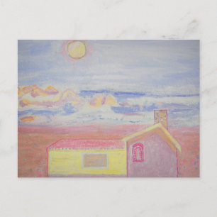 Blick auf den Strand Postkarte
