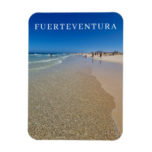 Blick auf den Strand von Fürteventura Kühlschrankm Magnet