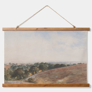 Blick auf den Süden - John Martin Wandteppich Mit Holzrahmen