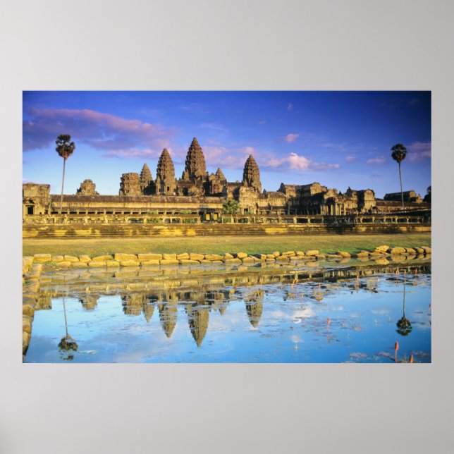 Blick auf den Tempel von vorne Poster (Vorne)
