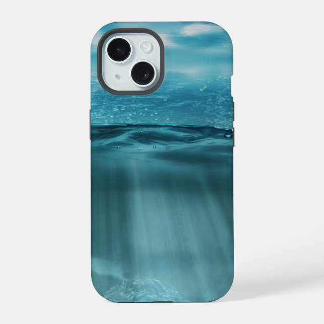 Blick auf den tiefen Ozean iPhone 15 Hülle (Rückseite)