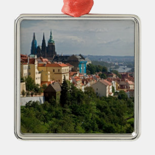 Blick auf den Veitsdom, Prag, Tschechien Ornament Aus Metall