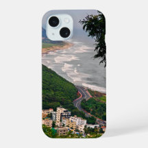Blick auf den Vizag-Strand von Kailasgiri aus