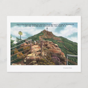 Blick auf den Weg zum Gipfel Postkarte