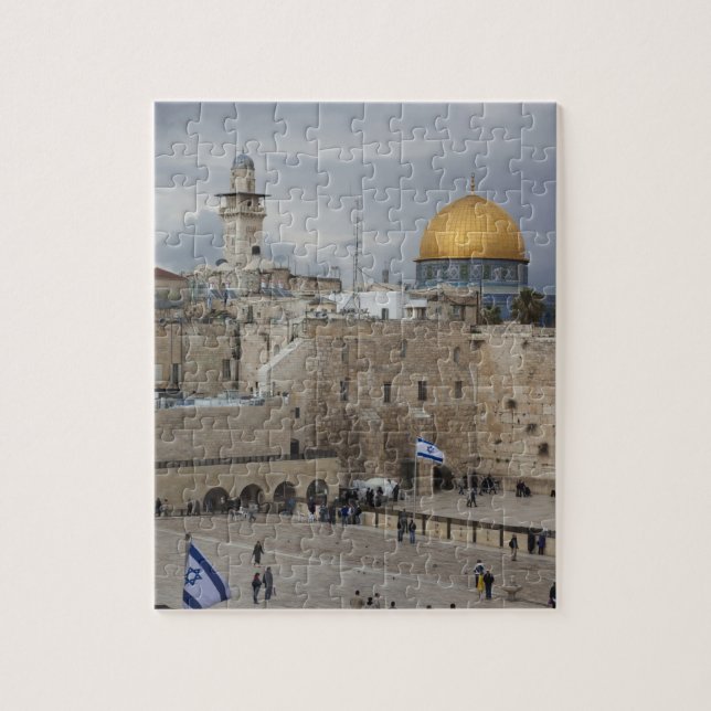 Blick auf den Western Wall Plaza, späten Nachmitta Puzzle (Vertikal)