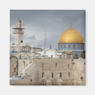 Blick auf den Western Wall Plaza, später Nachmitta Magnet