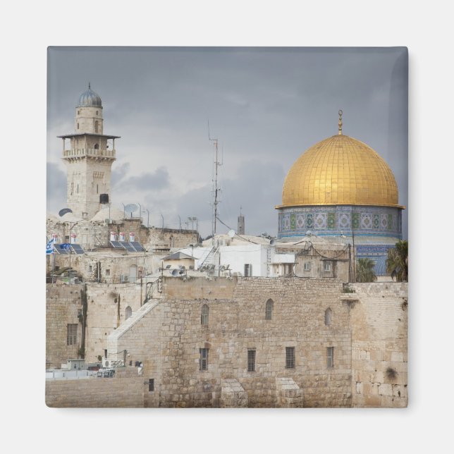 Blick auf den Western Wall Plaza, später Nachmitta Magnet (Vorne)