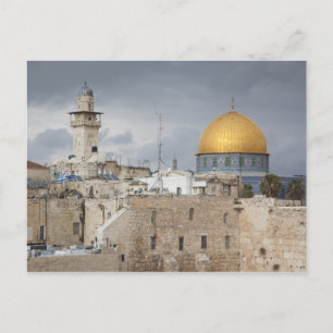 Blick auf den Western Wall Plaza, später Nachmitta Postkarte