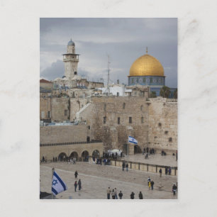 Blick auf den Western Wall Plaza, später Nachmitta Postkarte