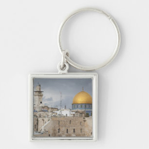 Blick auf den Western Wall Plaza, spätnachmittags Schlüsselanhänger