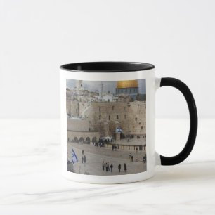 Blick auf den Western Wall Plaza, spätnachmittags Tasse