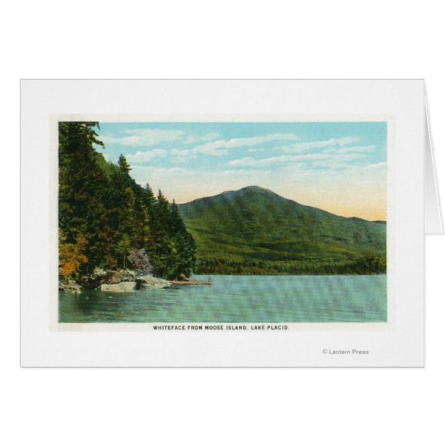 Blick auf den Whiteface Mountain von der Elseninse (Vorderseite (Horizontal))