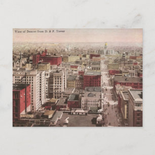Blick auf Denver aus den 1910er Jahren, CO aus dem Postkarte