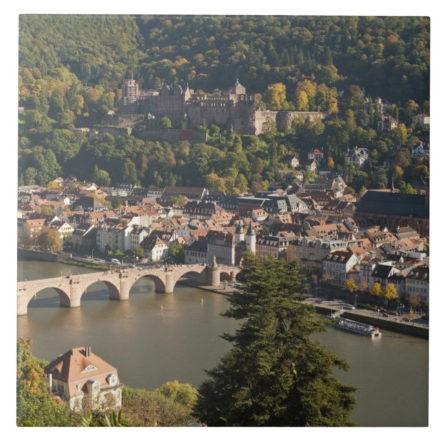 Blick auf die Alte Brücke Fliese (Vorderseite)
