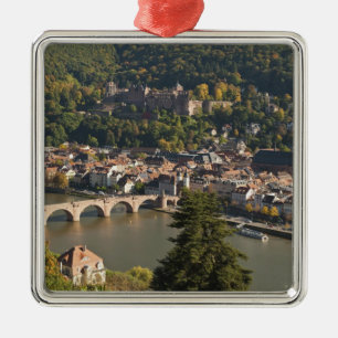 Blick auf die Alte Brücke Silbernes Ornament