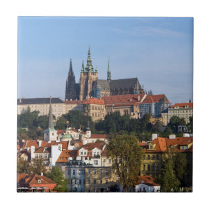 Blick auf die Altstadt und die Prager Burg, Tschec Fliese