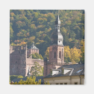 Blick auf die Altstadt von Heidelberg Magnet