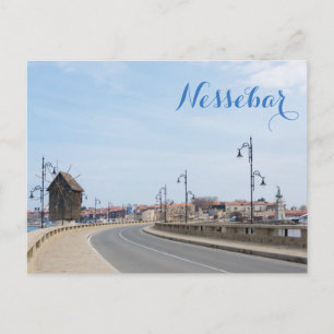 Blick auf die Altstadt von Nessebar Postkarte
